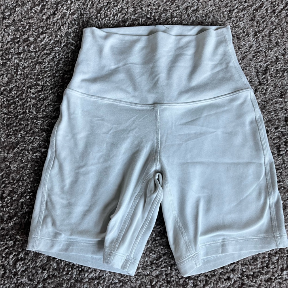 Lululemon Align High Rise Shorts 6” White